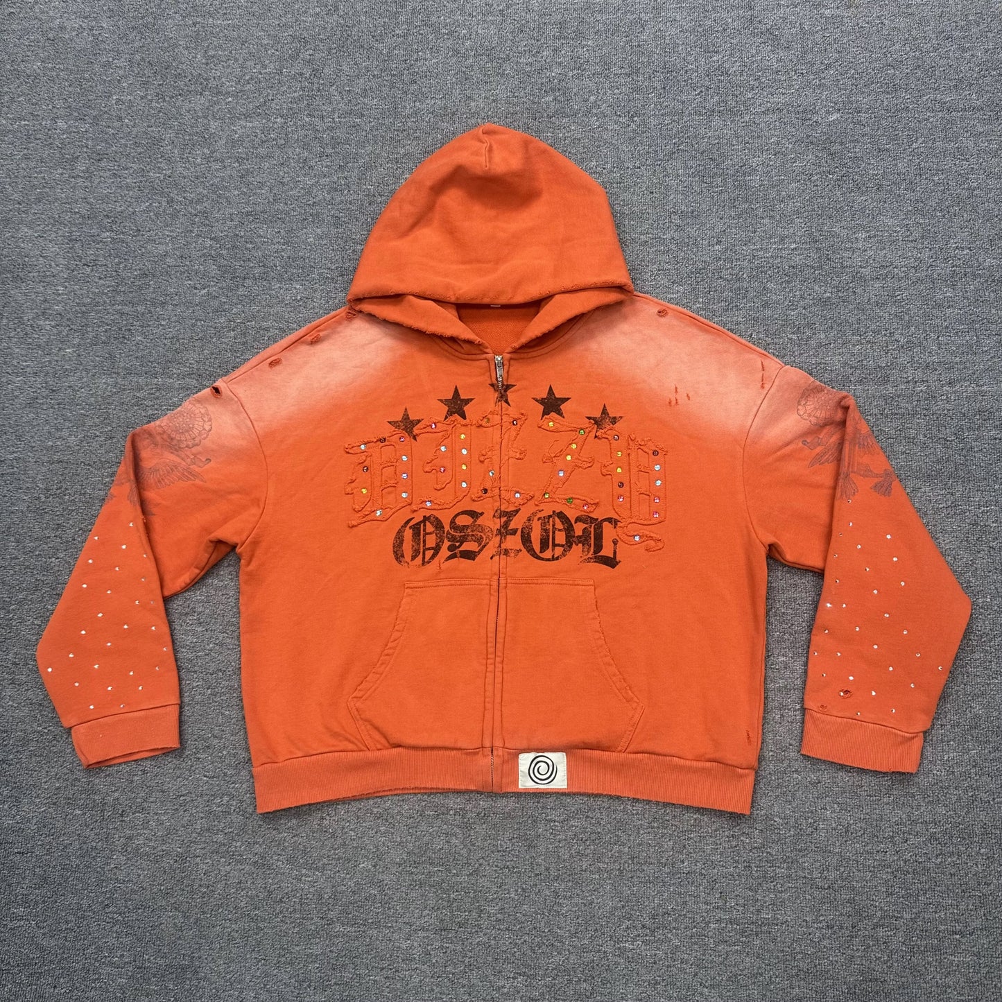 Orange Zip Up