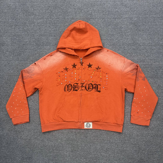Orange Zip Up