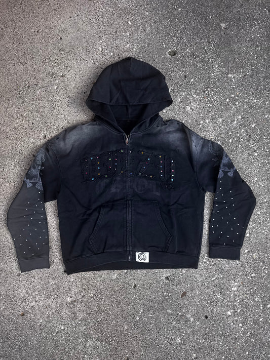 Black w/ color rhinestones